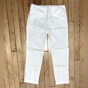 Elliott Lauren Pull-On Cropped White Pant